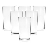 Jogo Kit 6 Copos Altos 300ml Em Vidro Grosso Long Drink