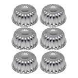 Jogo Kit 6pcs Forma Bolo Torta Suíça 2 9x4cm Mini 