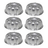 Jogo Kit 6pcs Forma Mini Bolo Torta Suíça 1 9x4 Cm 