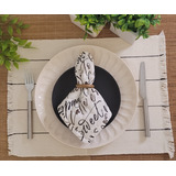 Jogo Kit Americano 7 Peças Boho Mesa Posta Jantar Cozinha