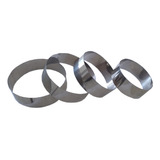 Jogo Kit C 4 Aros Inox Cortadores Redondo Para Massas Bolos