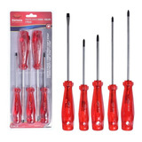 Jogo Kit Chaves Fenda E Philips Profissional 5pçs Corneta
