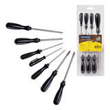 Jogo Kit Chaves Fenda E Phillips Kit Com 7 Peças Tramontina