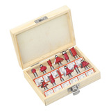 Jogo Kit Fresas Tupia 6 35mm Mdf Madeira 12 Peças Estojo