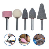 Jogo Kit Ponta Montada Pedra De Moagem Furadeira 5pcs