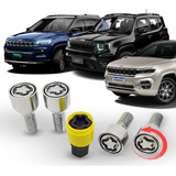 Jogo Kit Trava Giratória Parafuso Antifurto Para Rodas Jeep