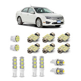 Jogo Led Ford Fusion Interior Luz Teto Placa Ré Meia luz
