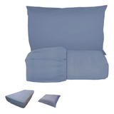 Jogo Lençol 2 Peças C Elástico Largura 78 Ou 88 Cores Cor Azul Desenho Do Tecido Medida 88x188x28