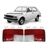 Jogo Lente Lanterna Traseira Fiat 147 Ate 1982 Vermelha C/p
