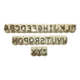 Jogo Letras Tatuador Stone 4 Posições 10mm A A Z