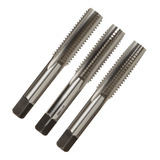 Jogo Macho Manual M8 X 1 25 Din 352 Aço Liga 3 Peças