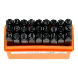 Jogo Marcador Punção 27pcs Abcdario 4mm Letras