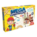 Jogo Mega Construções Madeira 150 Peças 7359 Pais Filhos