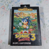 Jogo Mega Drive Sonic 3 Com