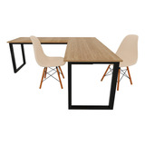 Jogo Mesa Diretor C 2 Cadeiras Eames Nicho Cadeiras