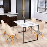 Jogo Mesa P Jantar C 4 Cadeiras Eames Nicho Cadeiras