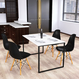 Jogo Mesa P Jantar P Cozinha Gourmet 4 Cadeiras