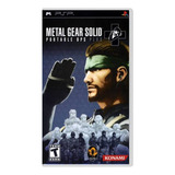Jogo Metal Gear Solid Portable Ops Plus Psp Lacrado
