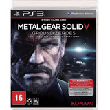 Jogo Metal Gear Solid V Ground Zeroes Ps3 - Original