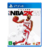 Jogo Mídia Física Lillard Nba2k21 Original Playstation 4 Ps4