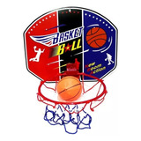 Jogo Mini Basquete Infantil Tabela Cesta Bola P porta Parede