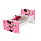 Jogo Mini Cama Infantil Meninas Minnie Rosa C Colchão
