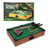 Jogo Mini Mesa De Sinuca   Zippy Toys Tecido Marrom E Verde