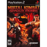 Jogo Mortal Kombat Shaolin Monks Ps2