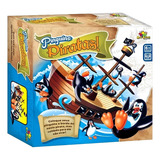 Jogo Navio Equilibrista Brinquedo Infantil Pinguins Piratas