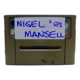 Jogo Nigel Mansel E Gp1 Super Nintendo Famicom Snes Fita