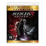 Jogo Ninja Gaiden 3 Ps3 Favoritos Playstation Tecmo