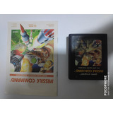 Jogo P Atari 2600 Missele Command Original Manual Usado