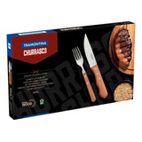 Jogo P Churrasco Tramontina Talheres Faqueiro Aço Inox 12pç