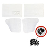 Jogo Papelao Porta Fusca 75 76 77 Branco Com Bolsa Grampos