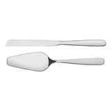 Jogo Para Torta Espátula Faca Amazonas Inox 2pç Tramontina