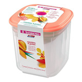 Jogo Potes Mantimentos Sanremo 4peças Sr485 3c Vac freezer Cor Transparente