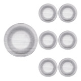 Jogo Prato Redondo Raso Duralex 23cm Diamente Refeição 6 Un
