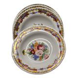 Jogo Pratos Fundos Porcelana