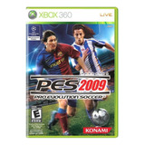 Jogo Pro Evolution Soccer 2009 Xbox 360 Original Lacrado