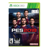 Jogo Pro Evolution Soccer 2018 Xbox 360 Lacrado Original