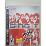 Jogo Ps3 Disney Sing It High School Musical 3 Senior Year