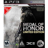 Jogo Ps3 Medal Of Honor Limited Edition Físico