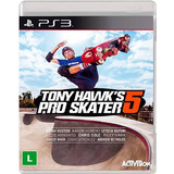 Jogo Ps3 Tony Hawks Pro Skater 5 Físico