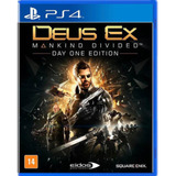 Jogo Ps4 Deus Ex Mankind Divided edição Day One Original