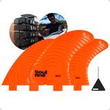 Jogo Quilha Fcs Large Triquilha Grande Encaixe Sm2 M5 Surf