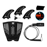 Jogo Quilhas Surf Deck Prancha Surf Leash Surf Parafina
