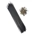 Jogo Raio Bike Inox Preto Richman Fino 32 Raio C  Niples