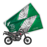 Jogo Raios Inox 4mm Bace Dianteiro Traseiro Lander X Motard