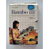 Jogo Rambo 3 Master System Cartucho Original Cib Nf