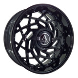 Jogo Roda Aro 22x9 5 Blank 5x112 114 115 120 Preto Brilhante